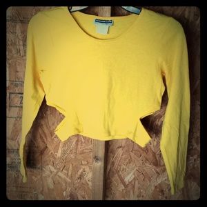 CUTE! Panhandle Slim Long-sleeved Crop Tee